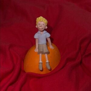 Orange and Tan Action Figure Playset